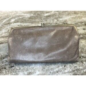 HOBO International Lauren Wallet 10th Birthday Clutch Gray Happy Birthday